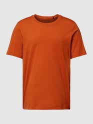 T-Shirt mit Rundhalsausschnitt Modell 'Mix+Relax' von Schiesser Orange - 36