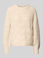 Sweter o kroju relaxed fit z dzianiny z dodatkiem wełny model ‘GILA’ od ONLY - 29
