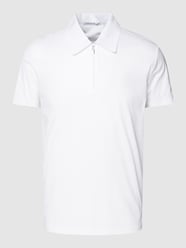 Poloshirt met ritssluiting, model 'Laron' van Tiger Of Sweden Wit - 32