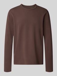 Longsleeve met structuurpatroon en ronde halslijn van MCNEAL Beige - 6