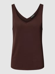 Tanktop met V-hals, model 'Columbine' van Soaked in Luxury Bruin - 43
