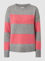 Pullover met streepmotief  van camel active Grijs / zwart - 24