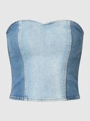 Crop Top im Off-Shoulder-Look Modell 'Finley' von Gestuz Blau - 19