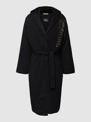 Bademantel mit Label-Print von BOSS Schwarz - 2