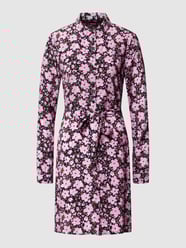 Knielanges Hemdblusenkleid mit Sportmanschetten von Pieces Rosa - 23