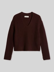 Sweter o kroju loose fit z mieszanki bawełny od Marc O'Polo - 46