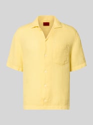 regular fit vrijetijdsoverhemd van puur linnen model 'EXOLINO' van HUGO - 10