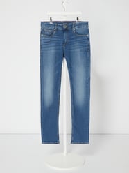 Stone Washed Slim Fit Jeans  von Tommy Hilfiger Teens Blau - 10
