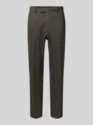 Regular fit pantalon met persplooien, model 'Tenuta' van Tiger Of Sweden Bruin - 9