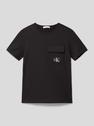T-shirt z naszywką z logo model ‘BADGE’ od Calvin Klein Jeans - 4