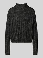 Sweter z dzianiny o kroju relaxed fit z mieszanki bawełny z dodatkiem wełny model ‘SAFINEYNY’ od HUGO - 11