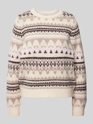 Regular Fit Strickpullover mit winterlichem Muster Modell 'MONTANA' von Only Pink - 9