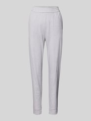 Relaxed fit sweatpants met deelnaden van Schiesser Grijs / zwart - 17