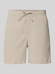 Regular Fit Shorts mit Strukturmuster Modell 'JAIDEN MASSIMO' von Jack & Jones Beige - 7