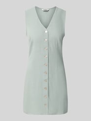 Taliowana sukienka casualowa z mieszanki wiskozy i lnu model 'SIESTA' od ONLY - 37