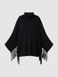 Poncho aus Woll-Kaschmir-Mix  von Repeat Schwarz - 8