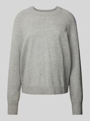 Gebreide pullover met ronde hals van Marc O'Polo Denim Grijs / zwart - 38