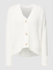 Cardigan mit V-Ausschnitt Modell 'Dicozy' von OPUS Beige - 15
