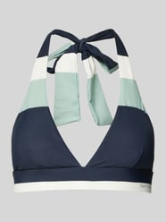 Neckholder-Bikini-Oberteil mit breiten Blockstreifen von Marc O'Polo - 33