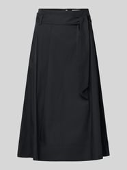 regular fit midirok in plissélook van Christian Berg Woman - 1