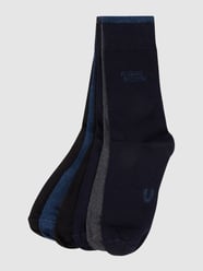 Socken mit Label-Print im 3er-Pack von camel active Grau / Schwarz - 26