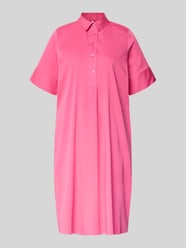 Knielanges Hemdblusenkleid mit Knopfleiste von Milano Italy - 19