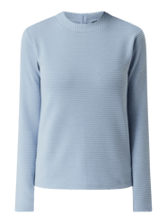 Pullover mit Reißverschluss  von comma Blau - 41