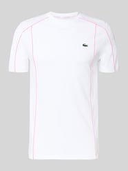 męski t-shirt o kroju regular fit sport z ochroną uv 50+ od Lacoste Sport - 27