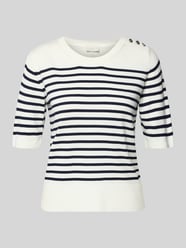 Gebreid shirt van Mix van viscose en elastaan met Knoopsluiting van Milano Italy - 30