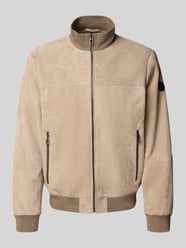 Lederjacke aus Ziegenvelours mit Stehkragen Modell 'Byll' von JOOP! Collection Beige - 2