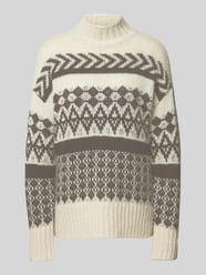 Oversized Strickpullover mit Norwegermuster Modell 'AMPLE' von Vero Moda Beige - 38