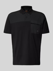 Regular Fit Poloshirt aus reiner Baumwolle Modell 'PE_PANEL' von BOSS Orange - 38