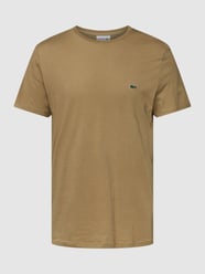 T-Shirt mit Logo-Stitching Modell 'Supima' von Lacoste Beige - 20