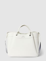 Handtasche mit Label-Detail Modell 'WAVE' von ARMANI EXCHANGE Weiß - 34