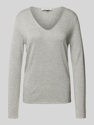 Regular fit pullover met V-hals van Tom Tailor Grijs / zwart - 41