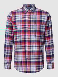 Flanellhemd mit Tartan-Karo von Christian Berg Men Blau / Türkis - 45
