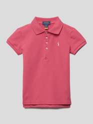 Poloshirt met logostitching van Polo Ralph Lauren Kids Fuchsia - 34