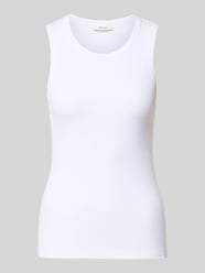 Slim fit tanktop van katoenmix model 'Ilesso' van OPUS - 34