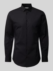 Regular Fit Businesshemd mit Stretch-Anteil von s.Oliver BLACK LABEL Schwarz - 43