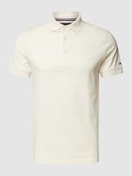 Regular Fit Poloshirt mit Logo-Stitching von Tommy Hilfiger Tailored Beige - 26