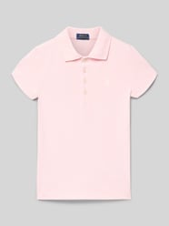Regular Fit Poloshirt mit Label-Stitching von Polo Ralph Lauren Teens Pink - 18