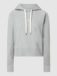 Hoodie mit Raglanärmeln Modell 'Elisa' von BOSS Orange Grau / Schwarz - 28