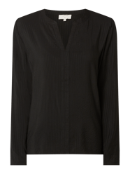 Blouseshirt met tuniekkraag  van Cream Grijs / zwart - 34