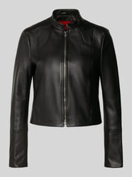Regular Fit Lederjacke mit verkürzter Passform Modell 'LASARI'' von HUGO - 44