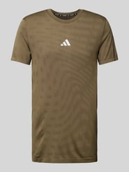 T-Shirt mit Strukturmuster von Adidas Training Grün - 23