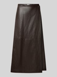 Ausgestellter Midi-Rock mit Viskose-Anteil von Jake*s Collection - 25