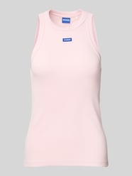 Tanktop met labelstitching van Hugo Blue Fuchsia - 30