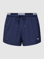 Badehose mit Label-Print von Puma Blau - 9