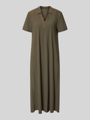 Midikleid mit Strukturmuster und Umlegekragen Modell 'JOSEPHINA' von Raffaello Rossi - 10