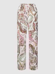 Broek met all-over motief van Marc Cain Roze - 8